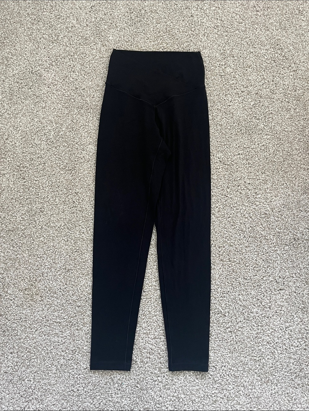 Aerie Black Real Me HR Crossover Waist 7/8 Leggings Size Medium